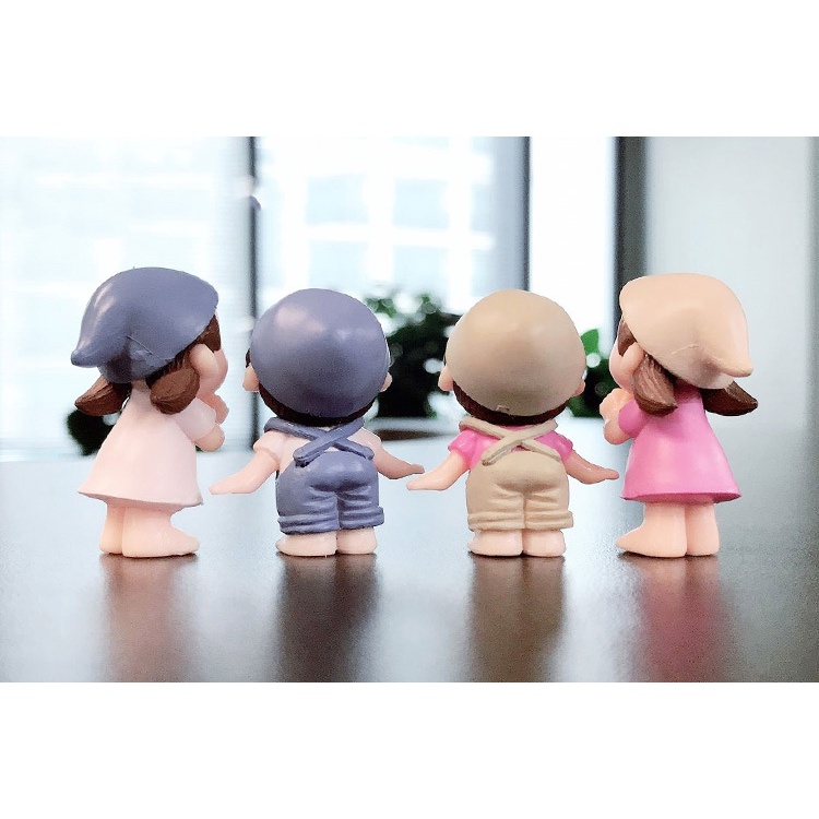 Trang Trí Ô Tô Bàn Làm Việc Phòng Khách Cặp Đôi Nam Nữ Cực Xinh - Phụ Kiện Decor Xe Hơi Hitechlife Cao Cấp Giá Rẻ