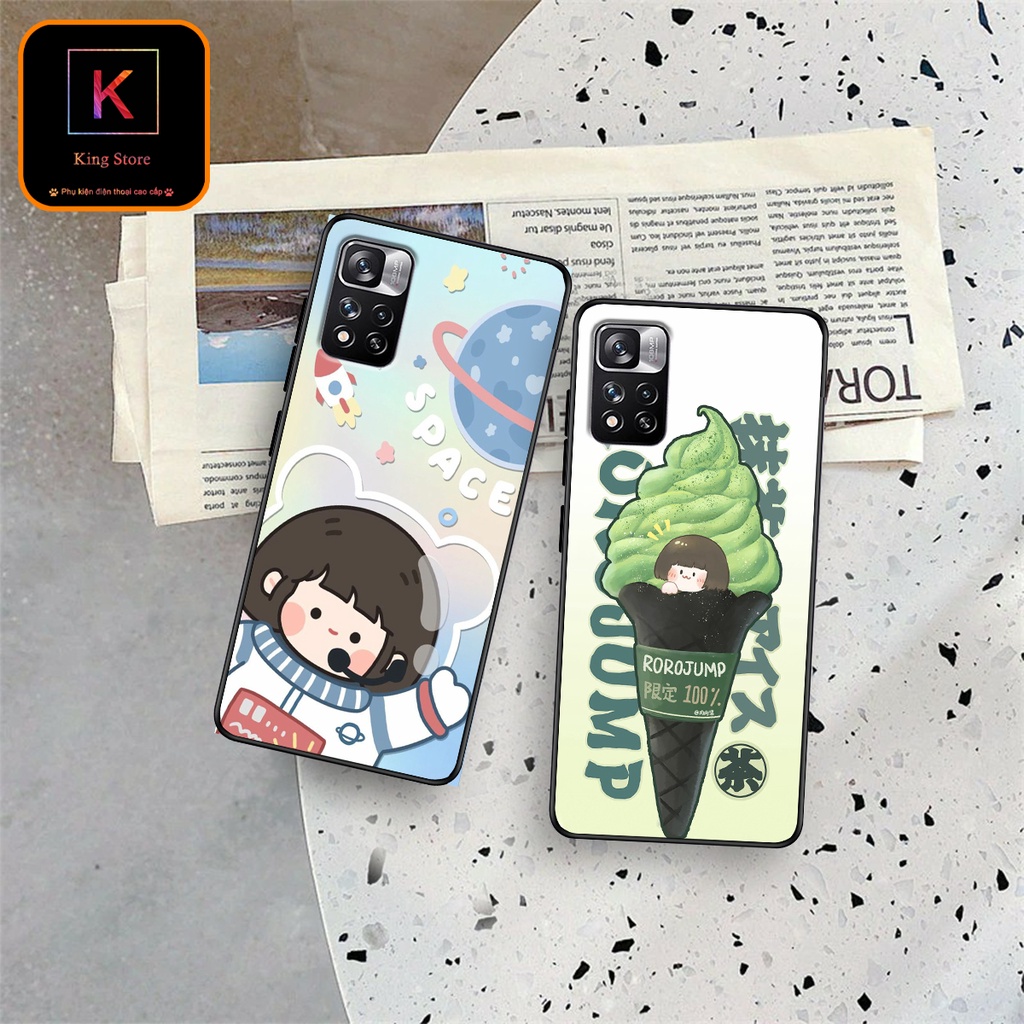 Ốp lưng Redmi Note 11 5G - Redmi Note 11 Pro 5G Bản Trung Quốc - Ốp in hình Ngân hà &amp; RoroJump siêu đẹp