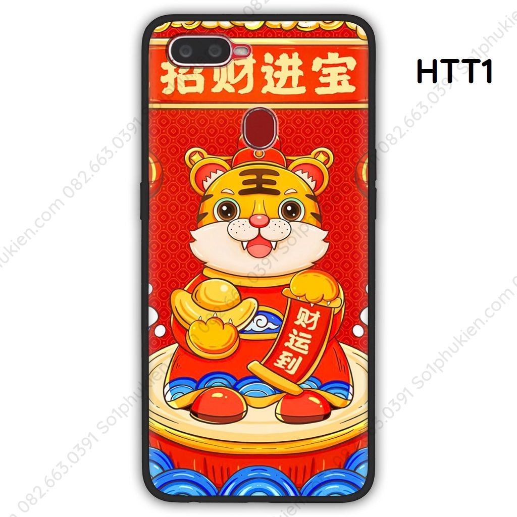 Ốp lưng Oppo A1k A3s A5S A37 A39 A57 A59 A71 A83 in hình mẫu tết hổ thần tài dễ thương
