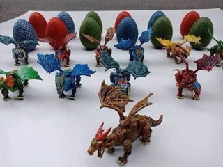 Trứng khủng long loại to - set 12 quả