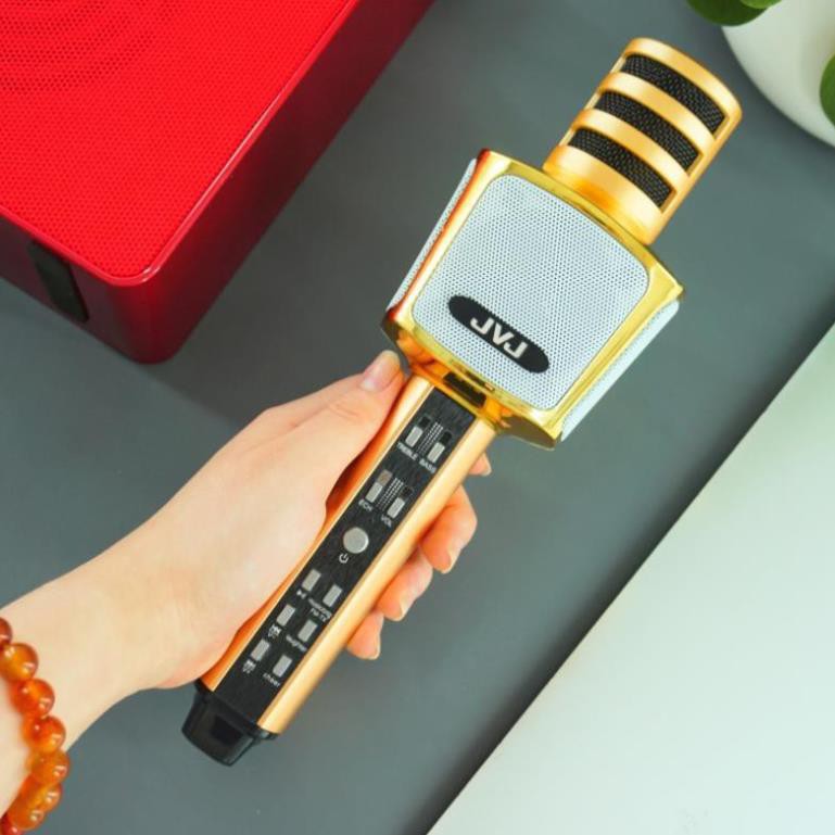 [GIÁ SẬP SÀN] Micro hát SD17 JVJ karaoke  3 in 1 kết nối Bluetooth không dây – Bass cực chuẩn hỗ trợ cổng cắm thẻ nhớ