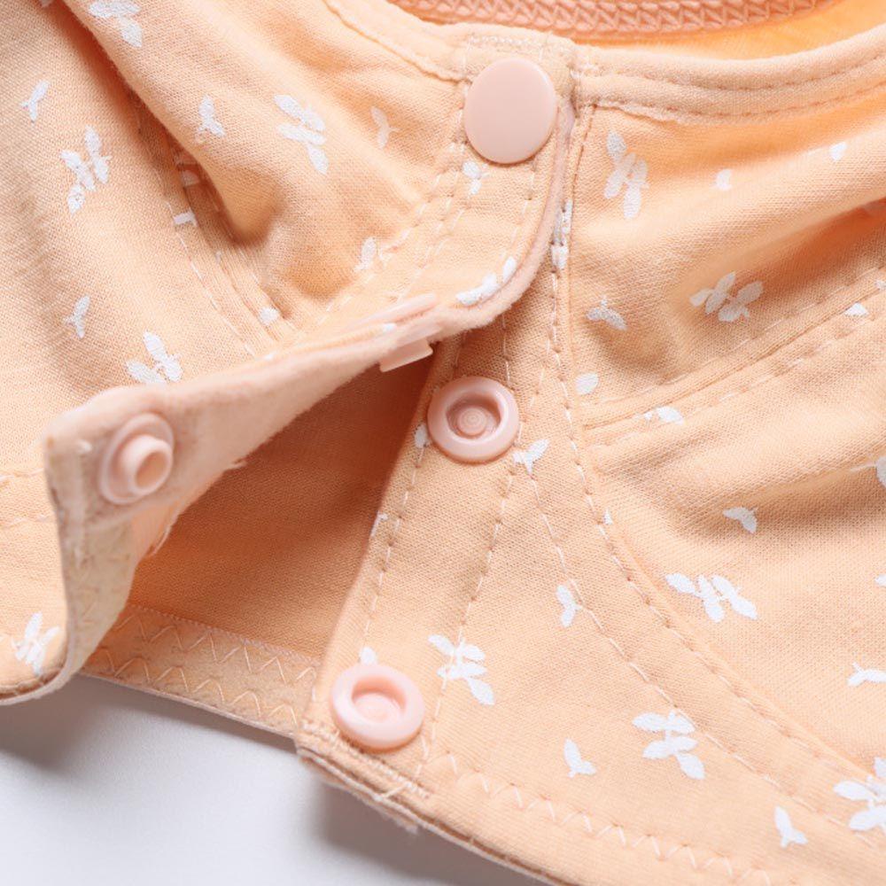 Preston Áo Ngực Chữ T Không Gọng Cúp Ngực Lớn Cài Trước Vải Cotton Mềm Cài Khóa Trước In Hoa Cho Nữ