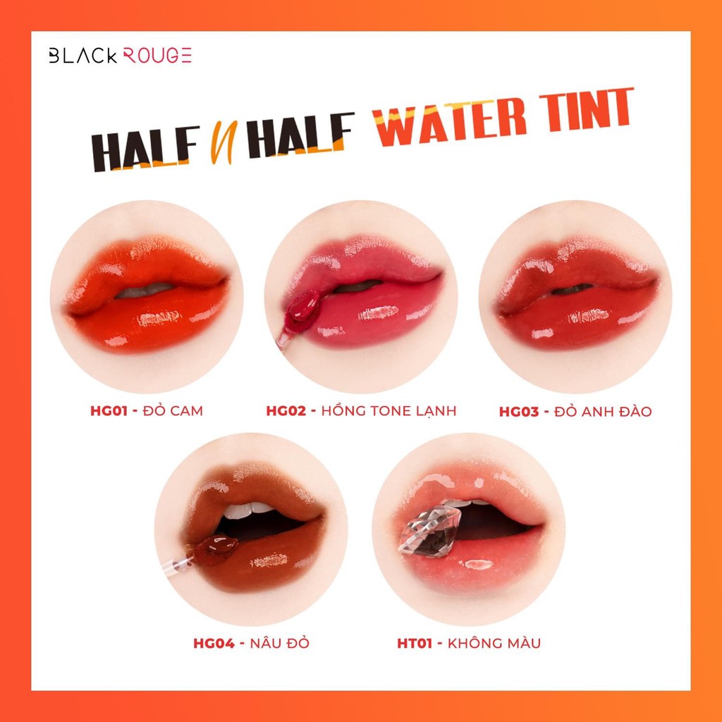 [Sẵn 2 Dòng] Son Black Rouge Half n Half Water Glow/Water Velvet | BigBuy360 - bigbuy360.vn