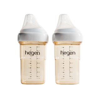 Bộ 2 Bình sữa Hegen PPSU 240ml núm ti dành cho bé 3-6 tháng tuổi