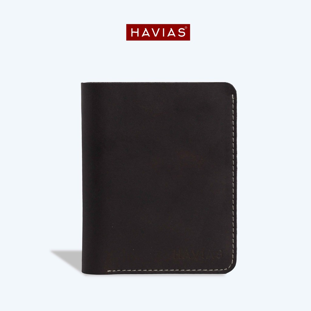 Ví da dáng đứng Mini HAVIAS VAMI Handcrafted Wallet nhiều màu tặng kèm dịch vụ gói quà