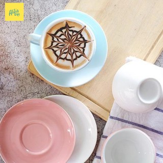 Bộ ly cà phê kèm đĩa nhiều màu