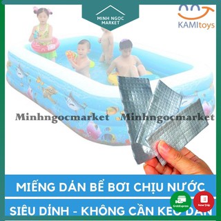 Miếng vá dán bể phao hồ bơi bơm hơi siêu dính chịu nước cỡ 5x10cm