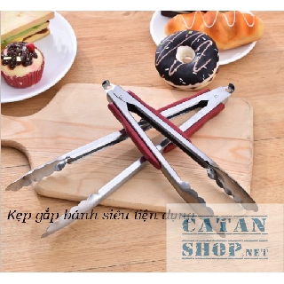 ❤️Combo 3 kẹp nướng BBQ có khóa gài  Tay cầm ABS chống nóng, kẹp nướng thịt, gắp bánh siêu tiện dụng GD144-KepBBQGai-3
