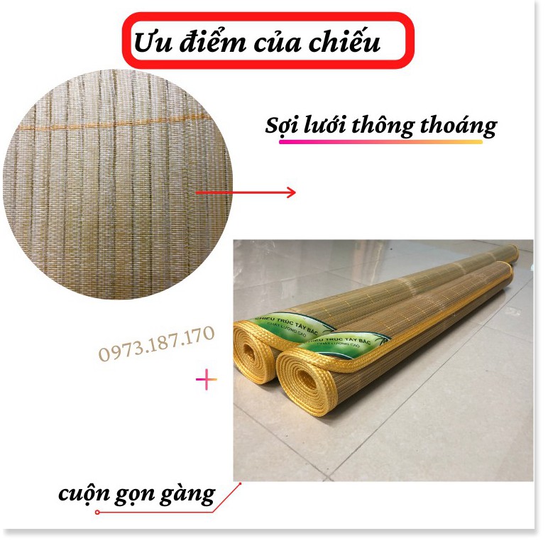 Chiếu trúc Tây Bắc, chiếu tăm tre mát mịn 1 đổi 1 trong 7 ngày  kho ga gối minh vũ