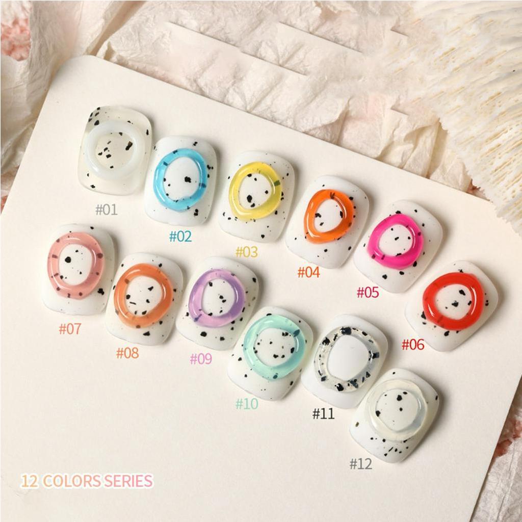 Sơn Móng Tay UV Gel 3D Chuyên Nghiệp Màu Sắc Tươi Sáng 10g Dành Cho Nữ