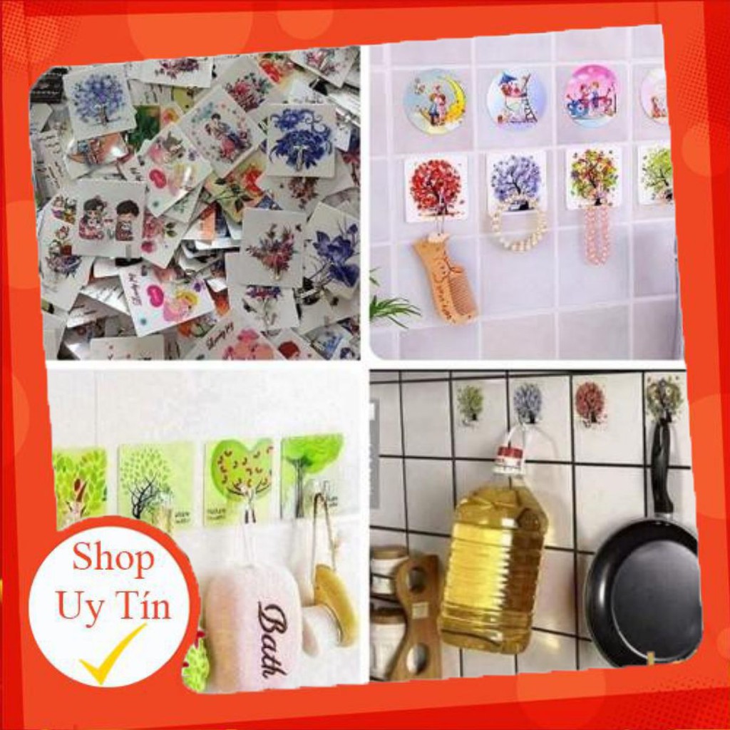 🌟💧[HOT]🌟💧 Móc dán tường 3D treo đồ chịu lực [GIÁ RẺ]🌟💧