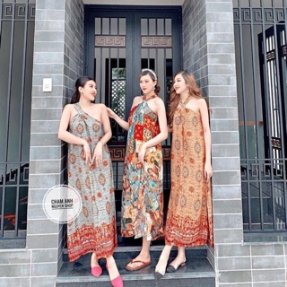 Váy maxi thổ cẩm