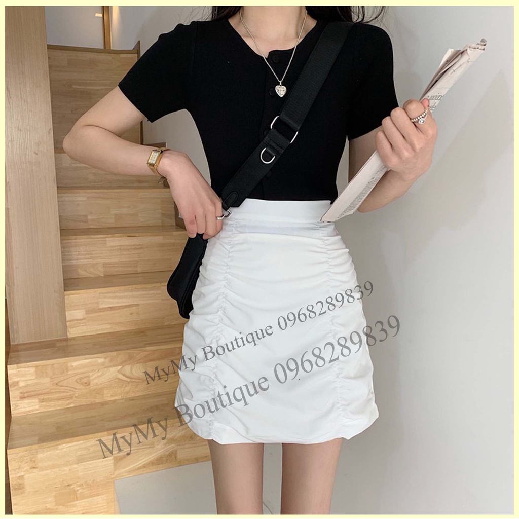 Chân Váy Xếp Ly Công Sở, Váy Xếp Li Chân Váy Xếp Ly màu Trắng + Đen | BigBuy360 - bigbuy360.vn