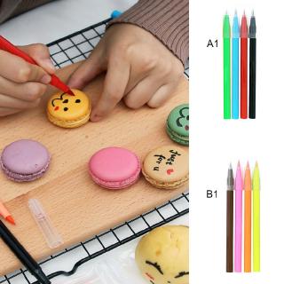 Set 4 bút trang trí bánh / sô cô la bằng silicon cấp thực phẩm tiện lợi