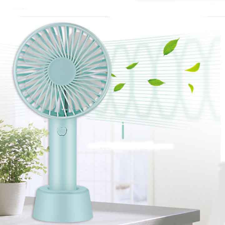 Quạt tích điện mini cầm tay - kiểu dáng kute nhiều màu | BigBuy360 - bigbuy360.vn