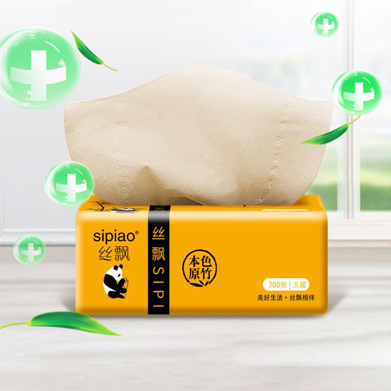 Khăn giấy ăn gấu trúc sipiao 300 tờ 3 lớp Gôn đồ chơi