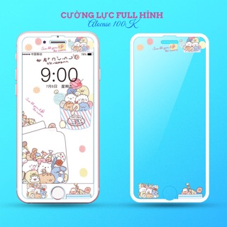Cường lực hình tràn màn hình 7 plus/8 plus 6plus