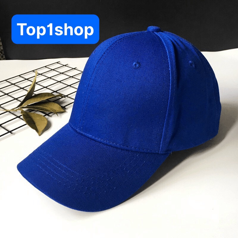 Mũ Lưỡi Trai,Nón kết nam nữ trơn nhiều màu có dán tăng giảm phía sau DỄ ĐỘI