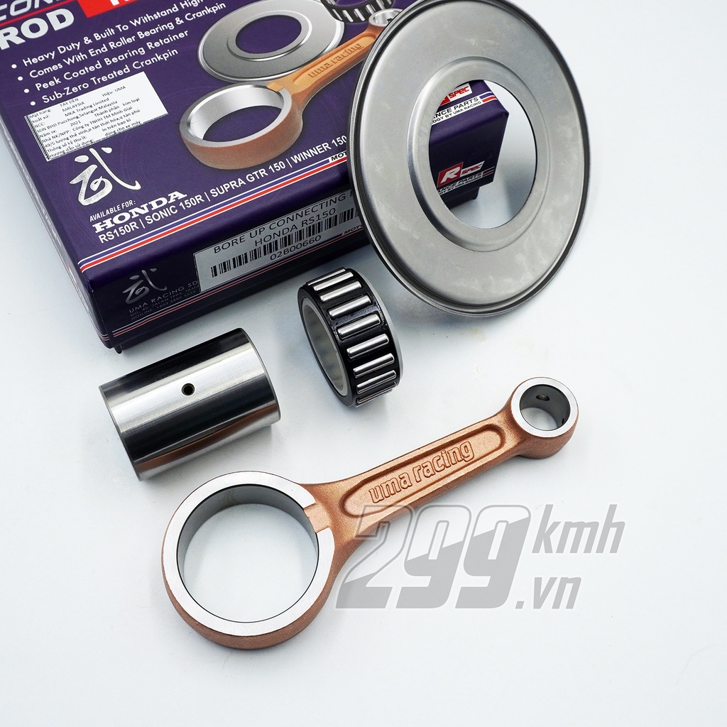 Tay dên Uma Winner thép nén thấm carbon mạ đồng tặng kèm máng nhớt