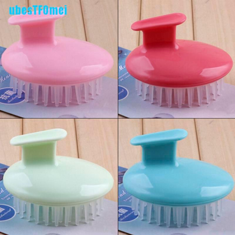 [Hàng mới về] Bàn chải silicon gội và massage da đầu tiện lợi