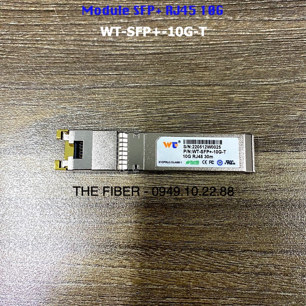 Module SFP+ cáp đồng RJ45 LAN 10G - WT-SFP+-10G-T