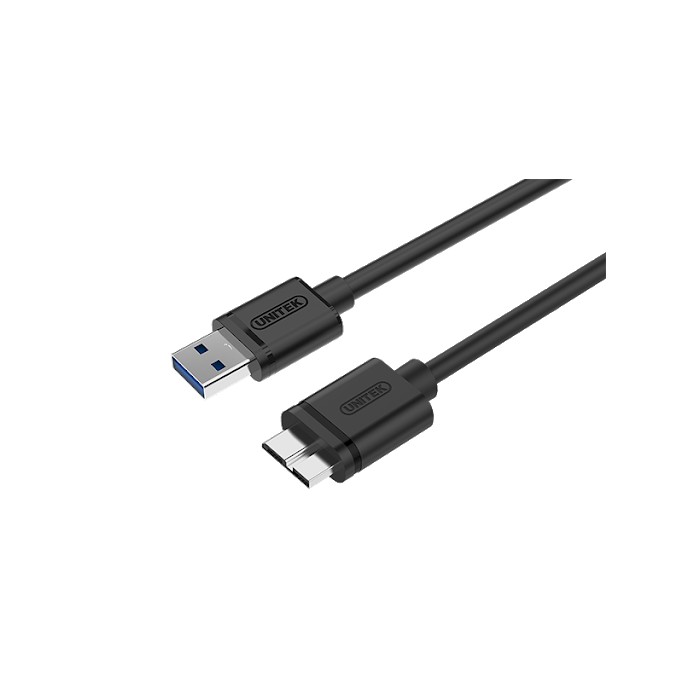 Cáp tín hiệu USB sang microB Unitek Y-C461GBK dài 1m - dùng cho ổ cứng di động hoặc thiết bị có cổng micro B (Đen)