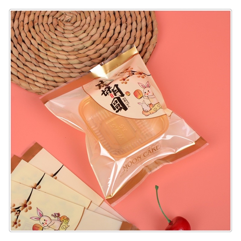 Túi đựng bánh trung thu hình Thỏ 100-125g (10c) (MS12-không kèm khay)