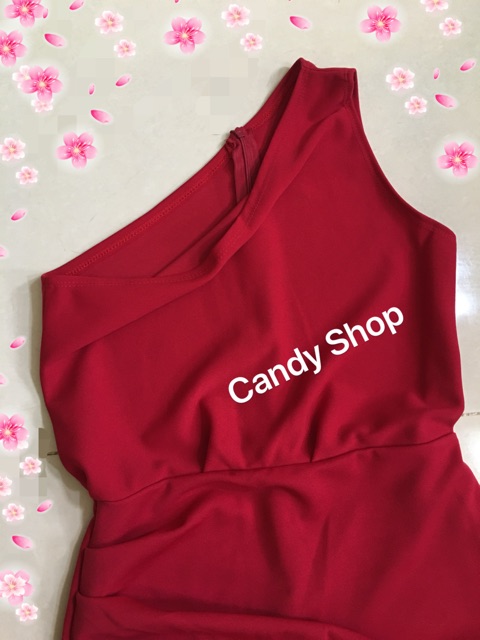 Đầm body dạ hội lệch vai xẻ tà sang trọng + Ảnh thật | BigBuy360 - bigbuy360.vn