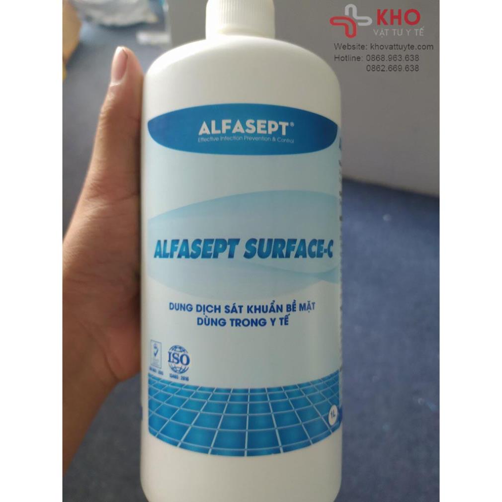 Dung Dịch Lau Bề Mặt Đậm Đặc MEGASEPT Surface-C Giúp Diệt Khuẩn Nhanh Chóng và Hiệu Quả Lọ 1L