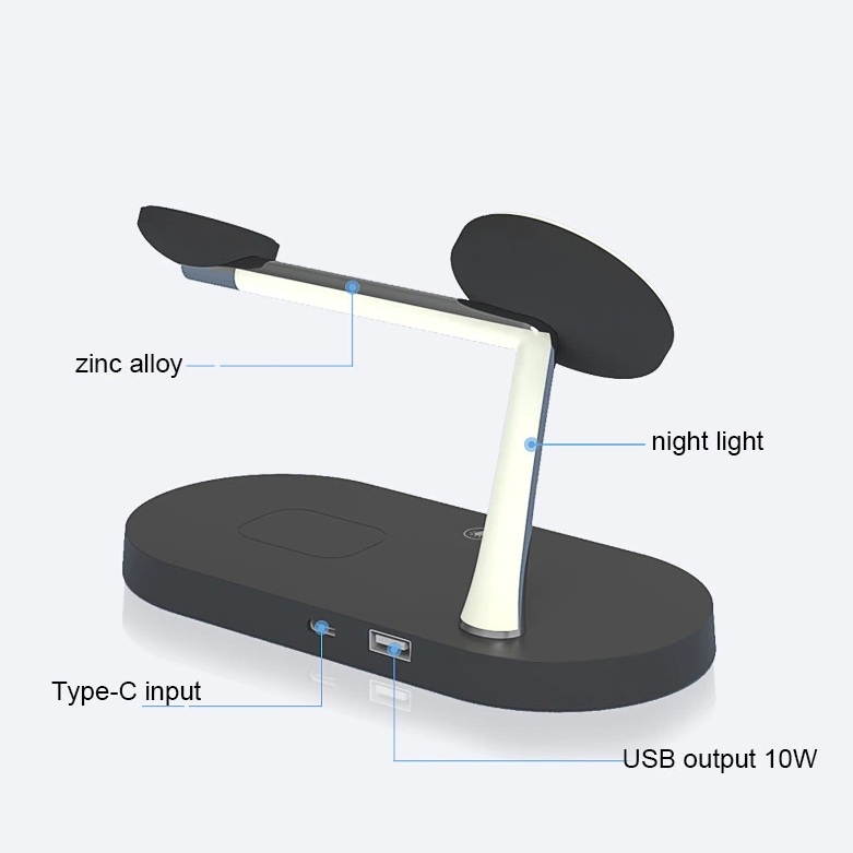 Đế Sạc Không Dây 3 Trong 1 Cho iPhone 13 11 12 X 8 Pro Apple Watch Macsafe Airpods Pro iWatch 7 6 5 3 SE