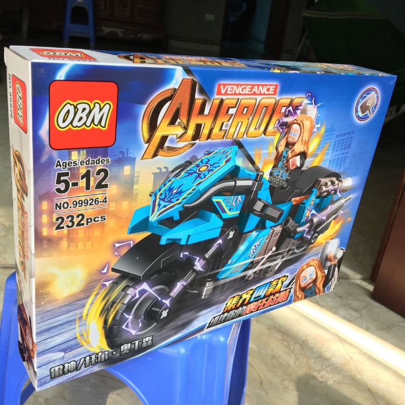 Đồ chơi lắp ghép Lego siêu motor Ironnman bộ đồ chơi lắp ráp, xếp hình mô phỏng xe motor 233 chi tiết datas