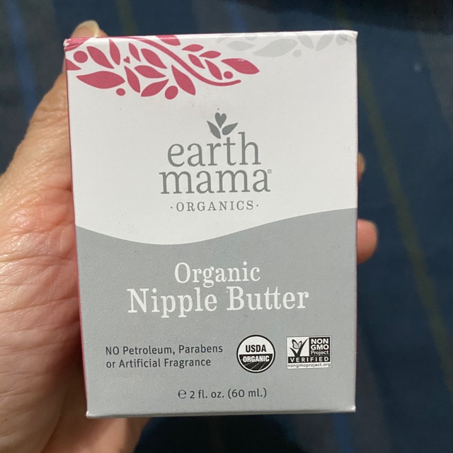 Kem bôi nứt đầu ti hữu cơ Earth Mama 60gr.Mỹ