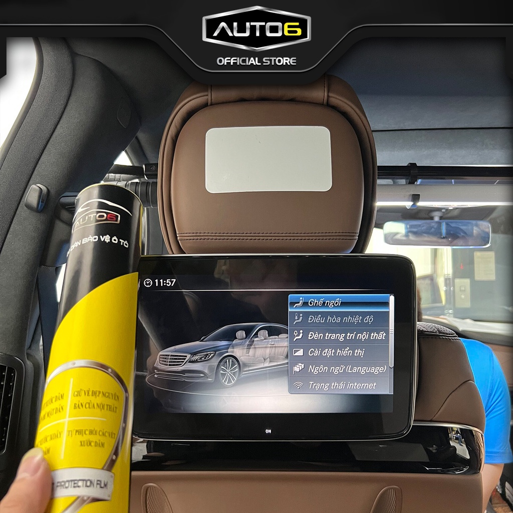 Bộ Film PPF trong suốt dán xe MAYBACH S450 2017-2021 chống xước bảo vệ nội thất ô tô - AUTO6