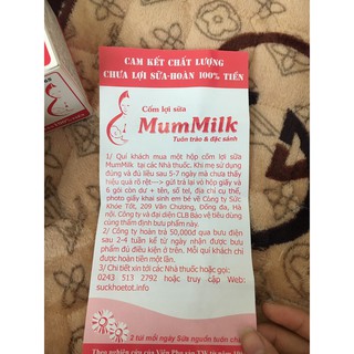 CỐM LỢI SỮA MUMMILK CHO PHỤ NỮ SAU SINH (20 GÓI)