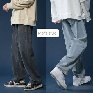 Quần Jean Baggy Dáng Suông Rộng 2 màu đen+ xanh sky Style Hàn Quốc