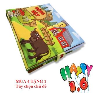 Sách Vải PiPo Việt Nam Cho Bé Học Và Chơi ( Động Vật )