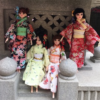 Yukata búp bê Bjd 30cm