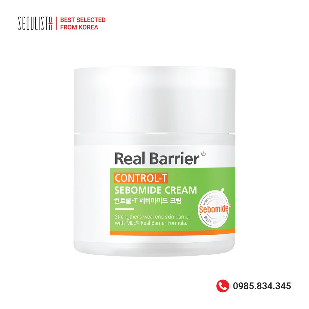 Kem dưỡng ẩm làm dịu REAL BARRIER Control-T Sebomide Cream