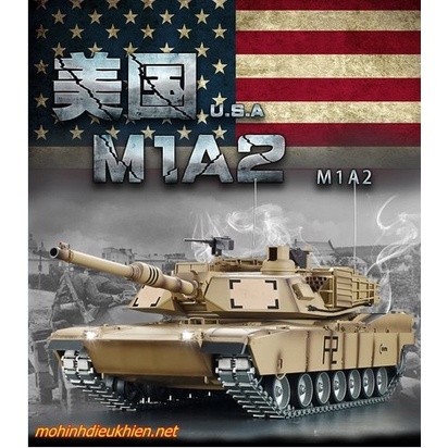 XE TĂNG M1A2 PRO (PHIÊN BẢN BÁNH XÍCH KIM LOẠI)