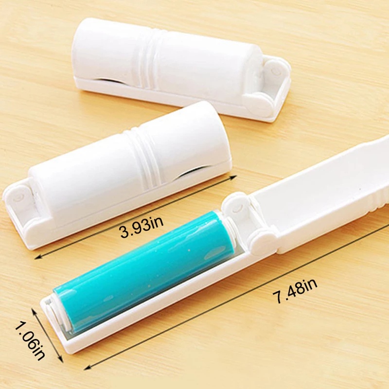 Bàn chải làm sạch bụi bẩn/ lông thú cưng nhỏ gọn có thể gấp gọn cho ga trải giường và quần áo