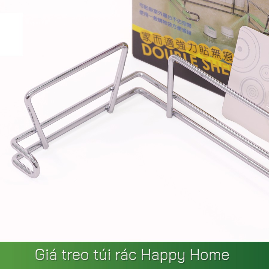 [Hàng chính hãng] Giá treo túi rác bằng Inox - Happy Home