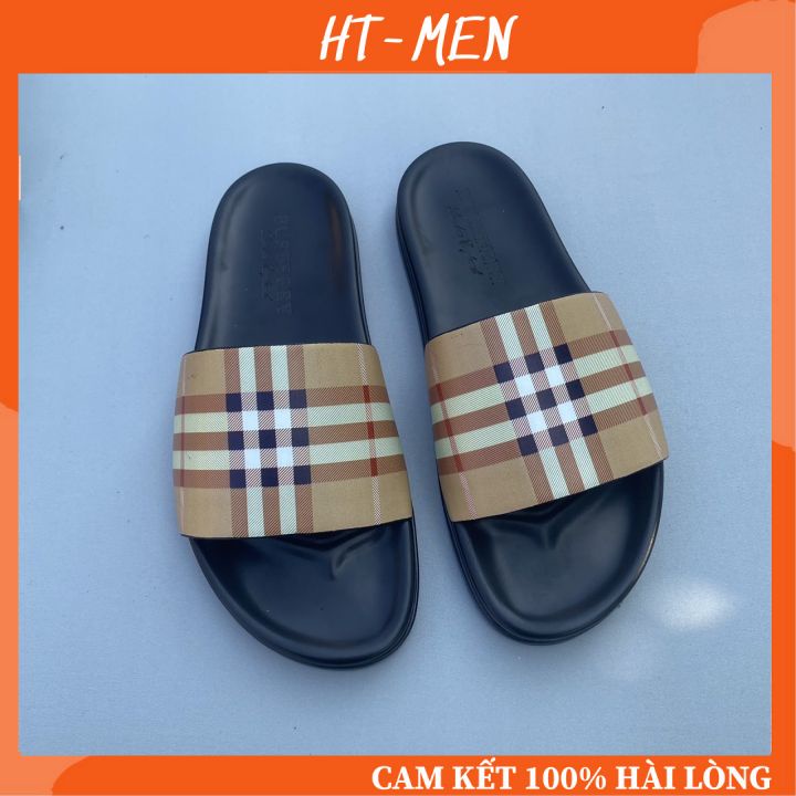 Dép Thời Trang Quai Ngang Nam Đế Cao 1.5 Cm Mang Êm Chân Full Box