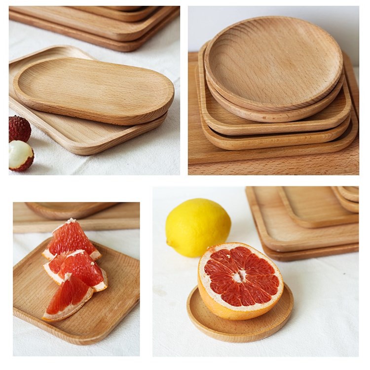 Khay Gỗ Đựng Cà Phê / Snack / Snack Tiện Dụng