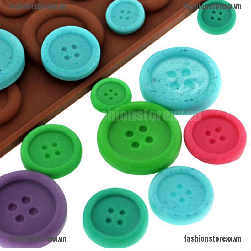1 Khuôn Silicone Làm Bánh Hình Nút Áo Độc Đáo