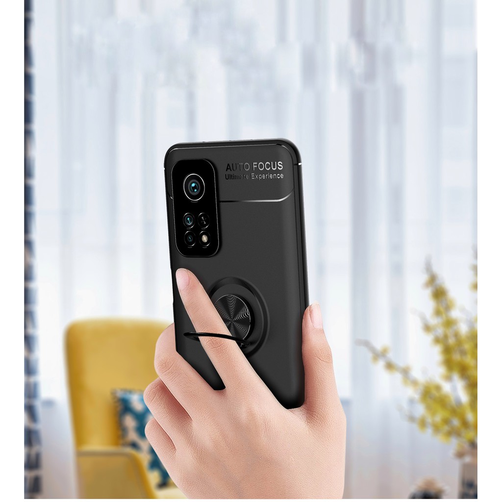 Ốp lưng Xiaomi Mi 10T Pro / Mi 10T Nhẫn Iring hiệu Auto Focus cao cấp
