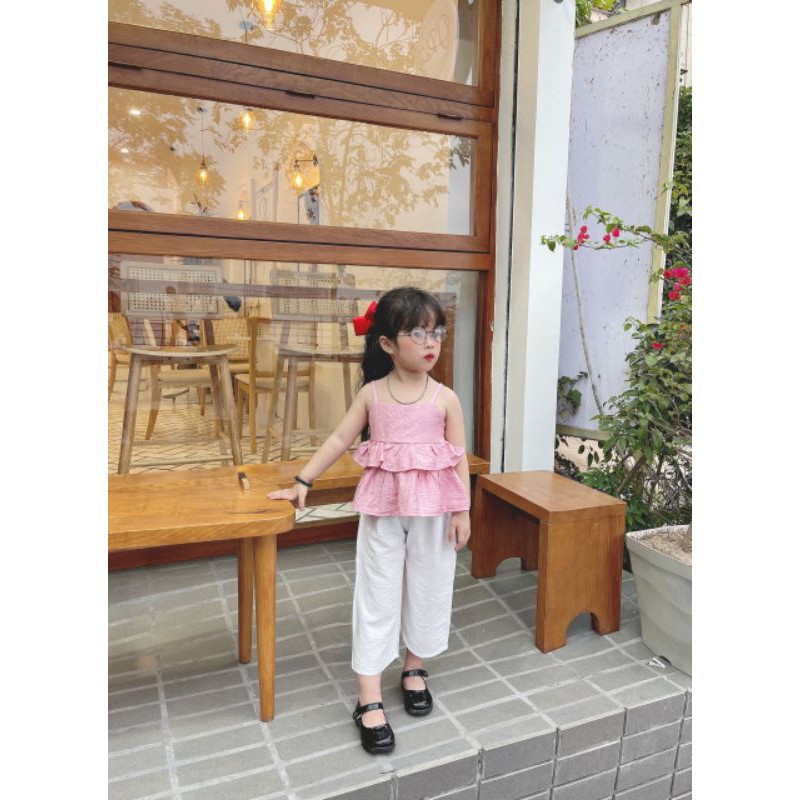 Sét đũi tầng 2 dây quần xuông cho bé gái