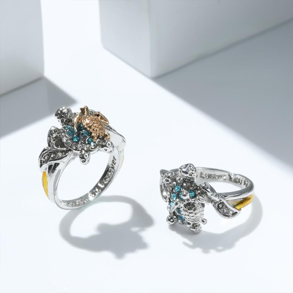 Okdeals Nhẫn Hình Rùa Biển Độc Đáo Làm Quà Tặng Ngày Của Mẹ Mãi Mãi