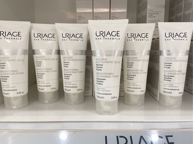Uriage Sữa Rửa Mặt Sáng Da Depiderm Mousse Nettoyante Cleansing Foam 100ML