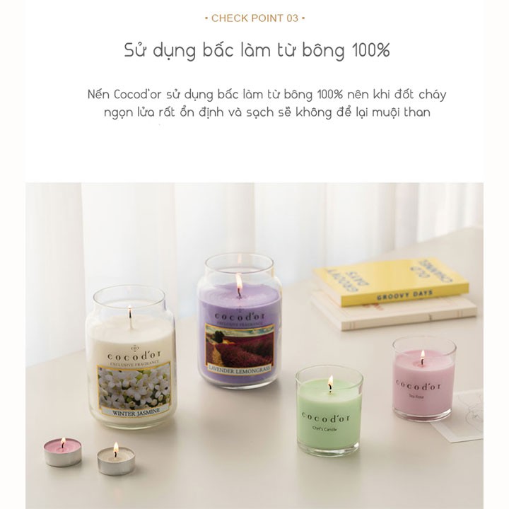 Nến Thơm Cao Cấp Cocod'or Large Candle 630g Gomi Mall