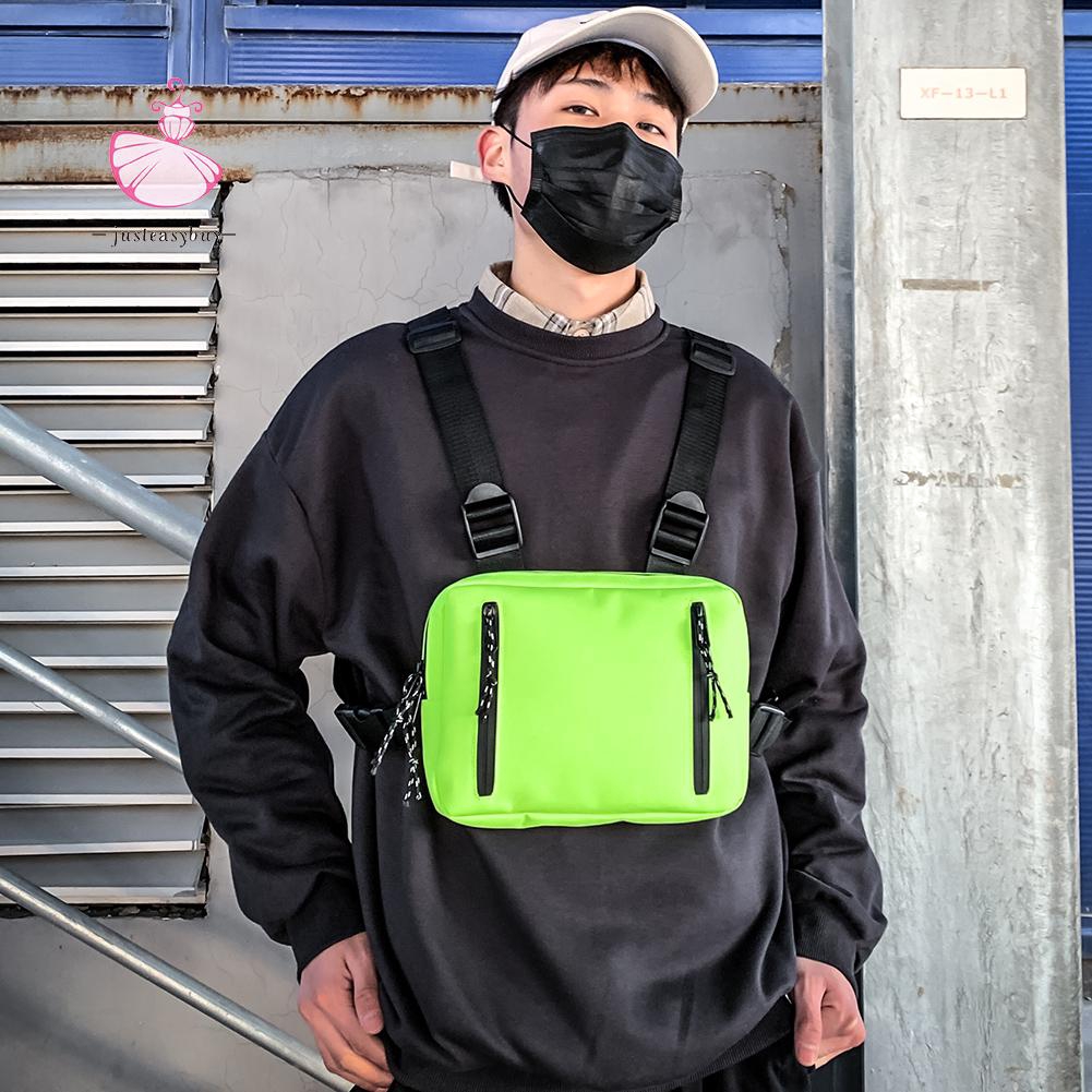 Túi đeo chéo trước ngực vải oxford thời trang phong cách hiphop đường phố dành cho nam | BigBuy360 - bigbuy360.vn